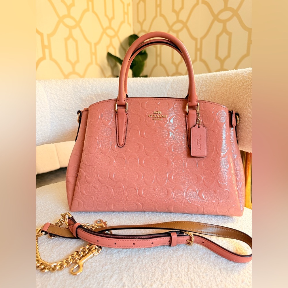 Coach Pink Leather Handbag